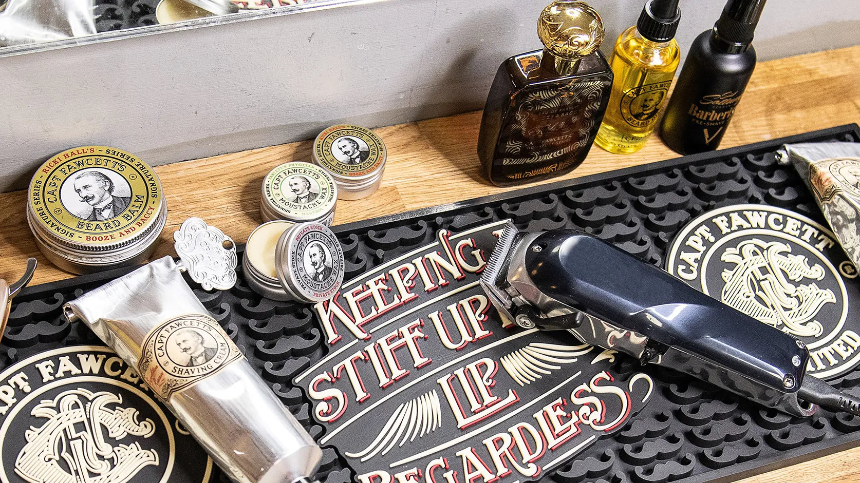 Captain Fawcett range of men's grooming products