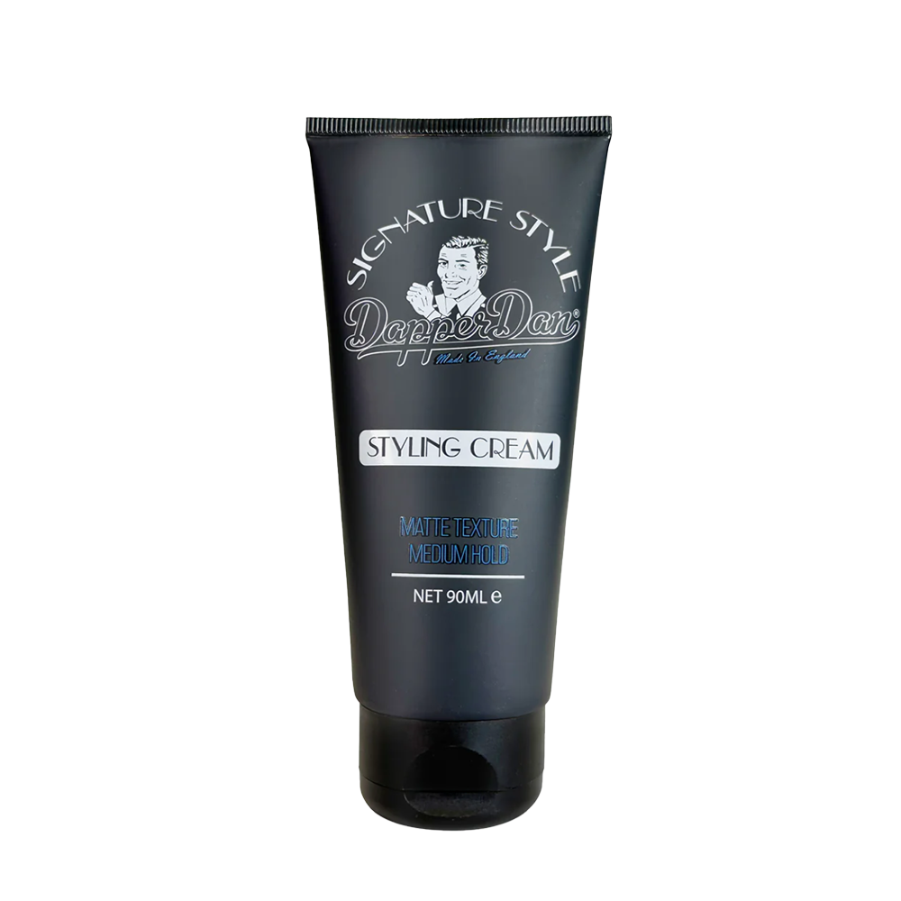 Dapper Dan Signature Style Styling Cream with a medium hold and a natural matte finish.