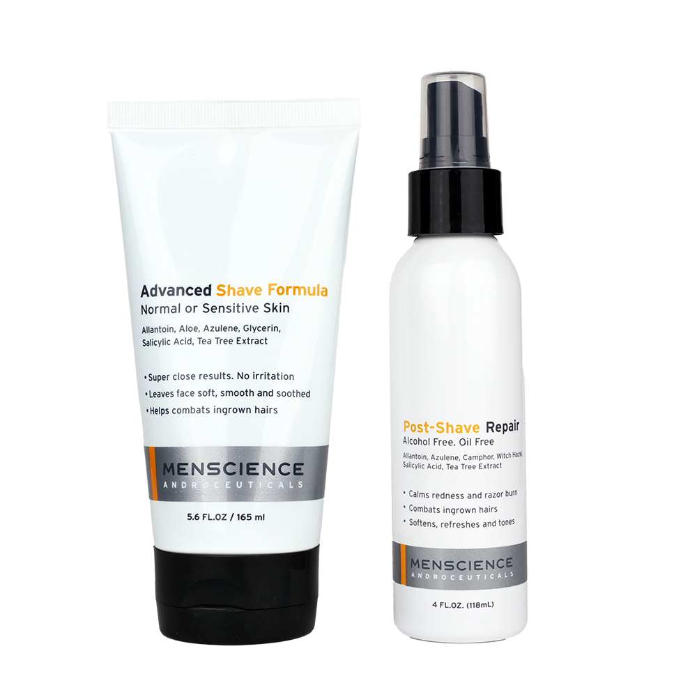 Menscience Advanced Shave Kit with Advanced Shave Formula & Post-Shave Repair