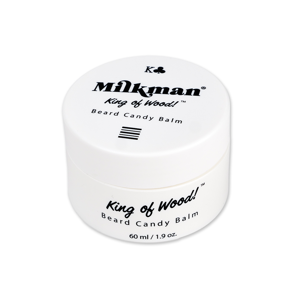Milkman Grooming King of Wood Beard Candy Beard Balm 60ml - A beard balm for medium to long beard lengths