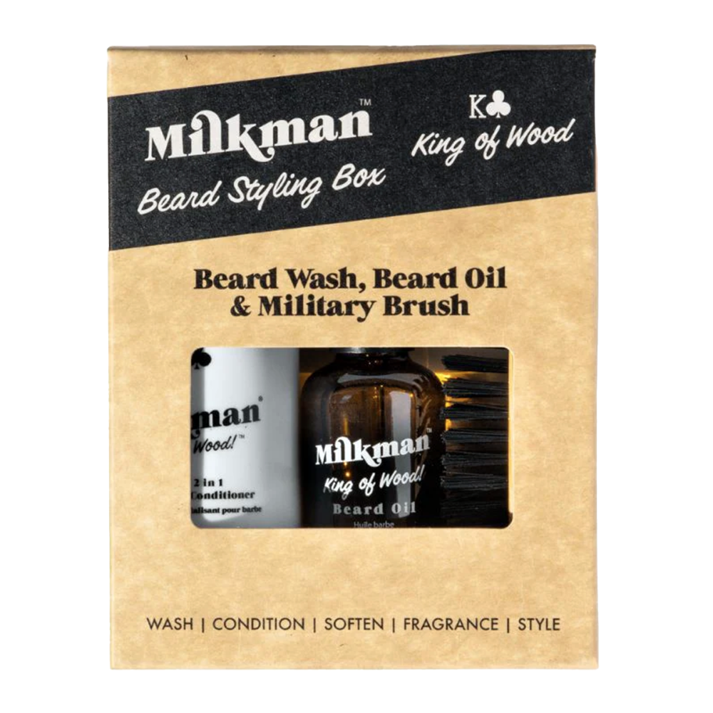 Milkman Beard Styling Box - King of Wood