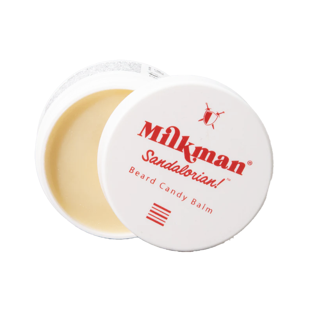 Milkman Grooming Beard Candy Balm 60ml in the Sandalorian scent.