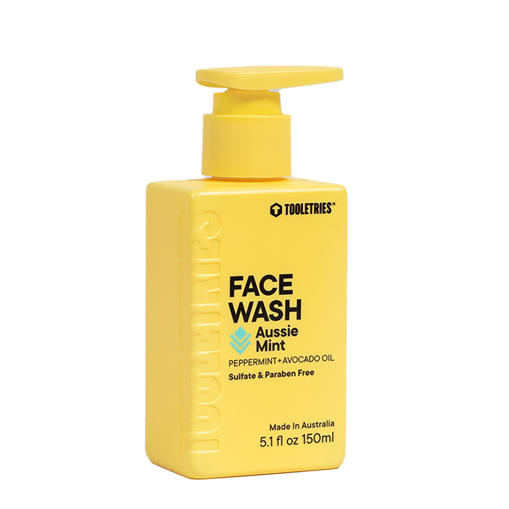 Tooletries Aussie Mint Face Wash 150ml with Peppermint and Avocado Oil