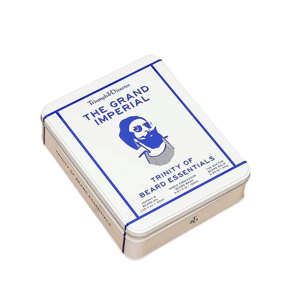 Triumph & Disaster The Grand Imperial Beard Care Set with beard wash, beard oil and beard balm