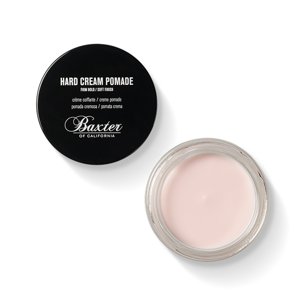 Baxter of California Hard Cream Pomade for firm hold and low shine finish