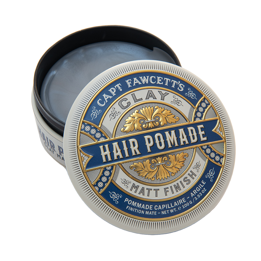 Captain Fawcett Clay Pomade 100g with matte finish and medium hold