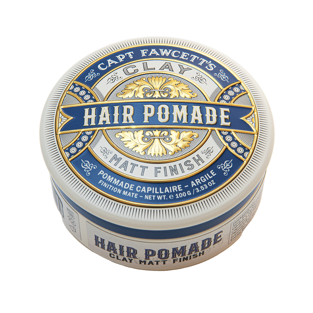 Captain Fawcett Clay Pomade 100g with matte finish and medium hold