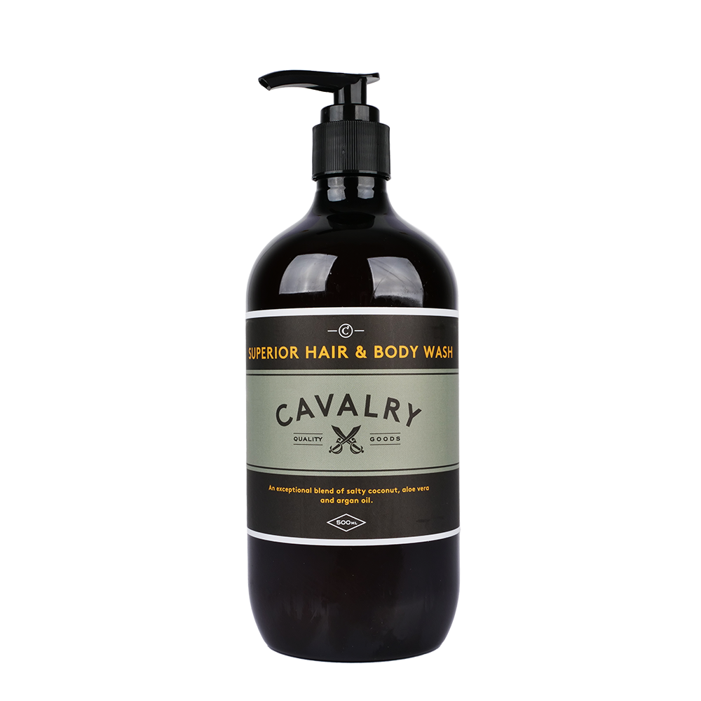Cavalry 3 in 1 Hair and Body Wash 500ml for men