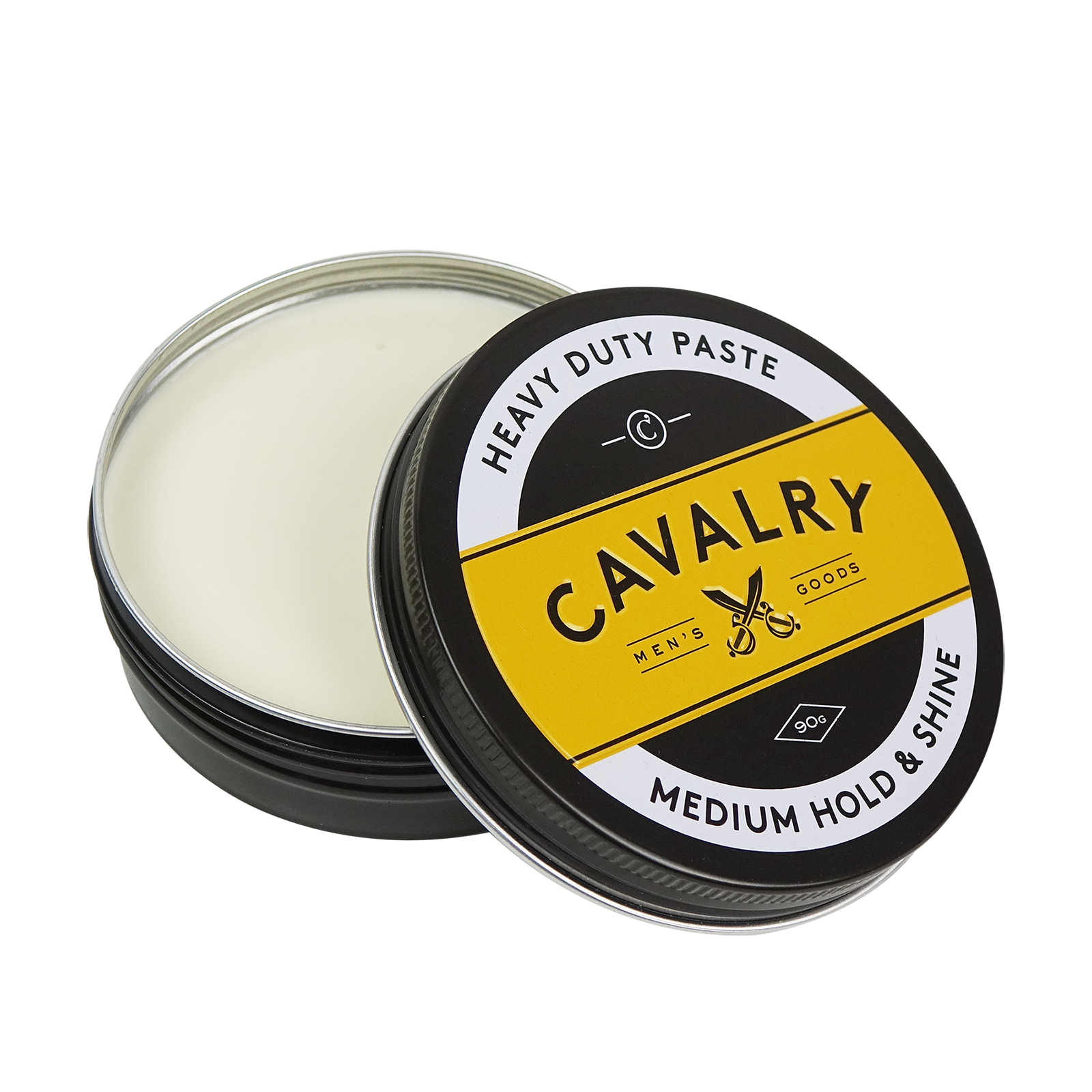 Cavalry Heavy Duty Paste 90g for a medium hold and shine styling for men's hair