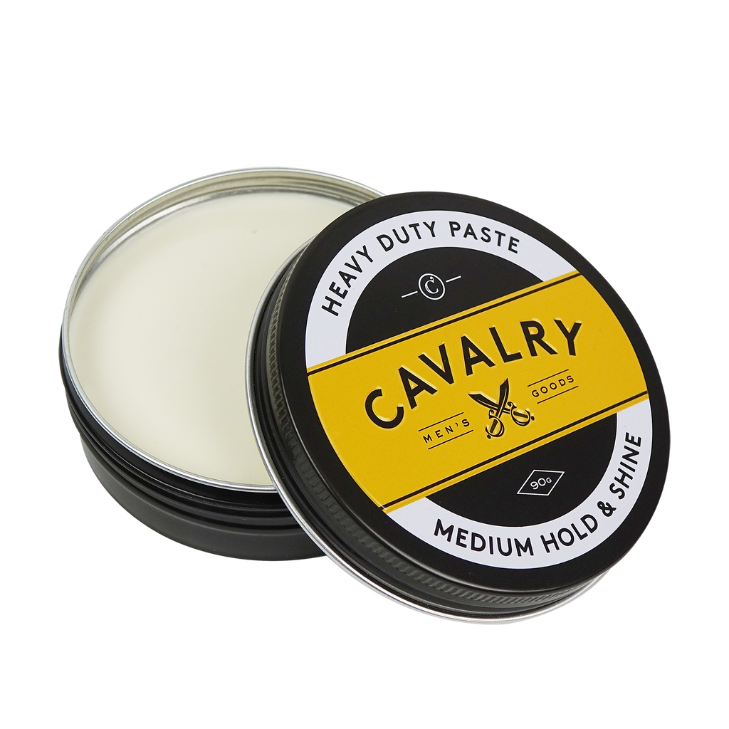 heavy duty hair styling paste with medium hold and shine