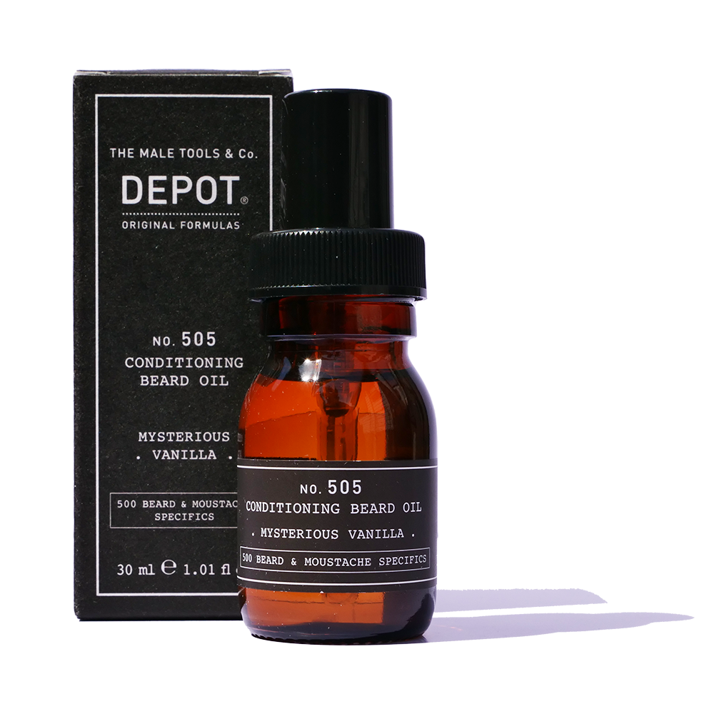 Depot 505 Mysterious Vanilla Conditioning Beard Oil 30ml to nourish and condition the beard and skin