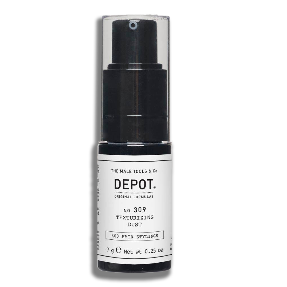 Depot No. 309 Texturising Dust is styling powder that adds volume, texture and a soft hold in a matte finish.
