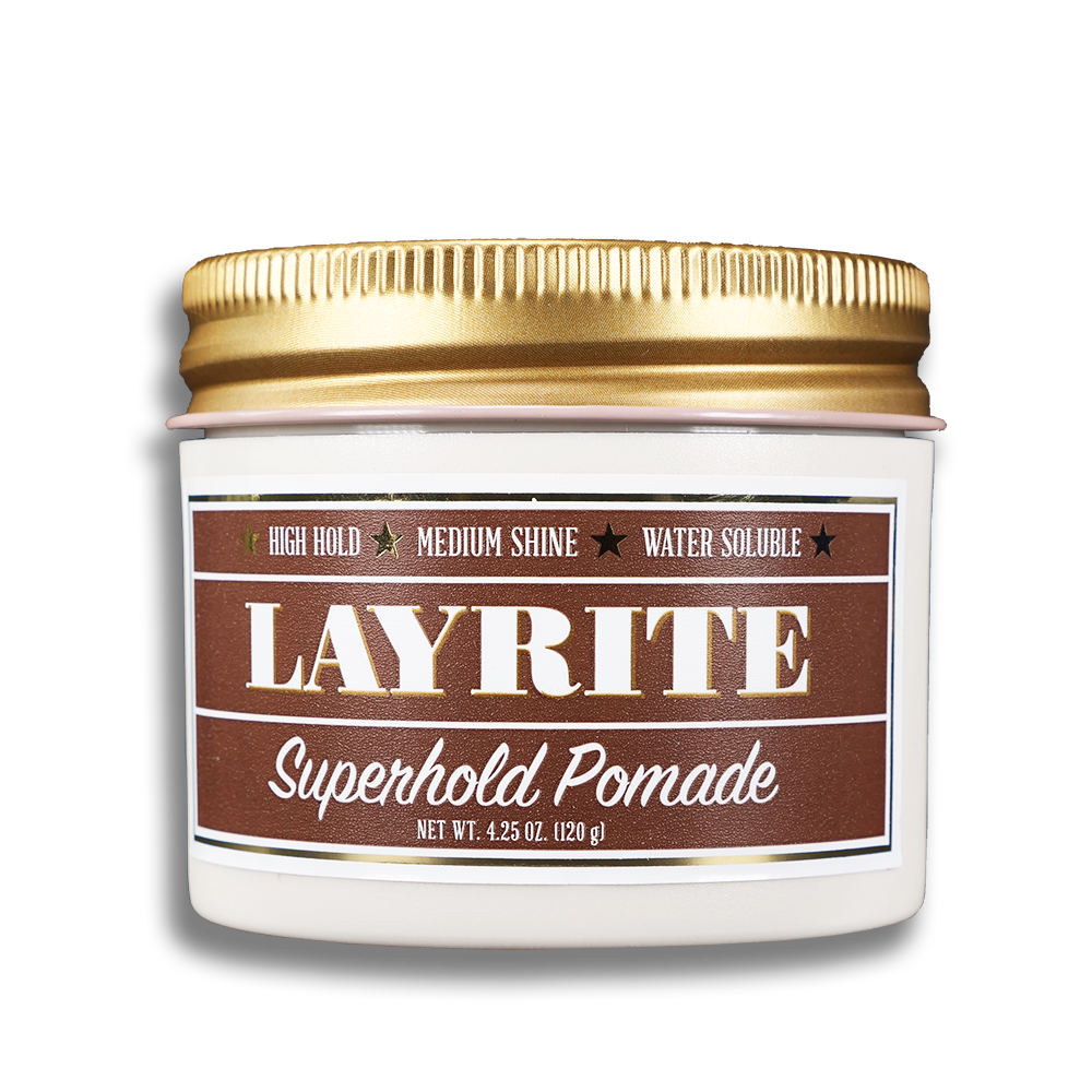 Layrite Superhold Pomade 120g - Strong hold pomade for mens hair styling