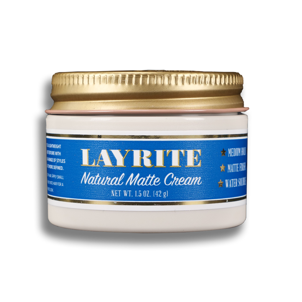 Layrite Natural Matte Cream 42g - medium hold, matte finish hair styling cream for men