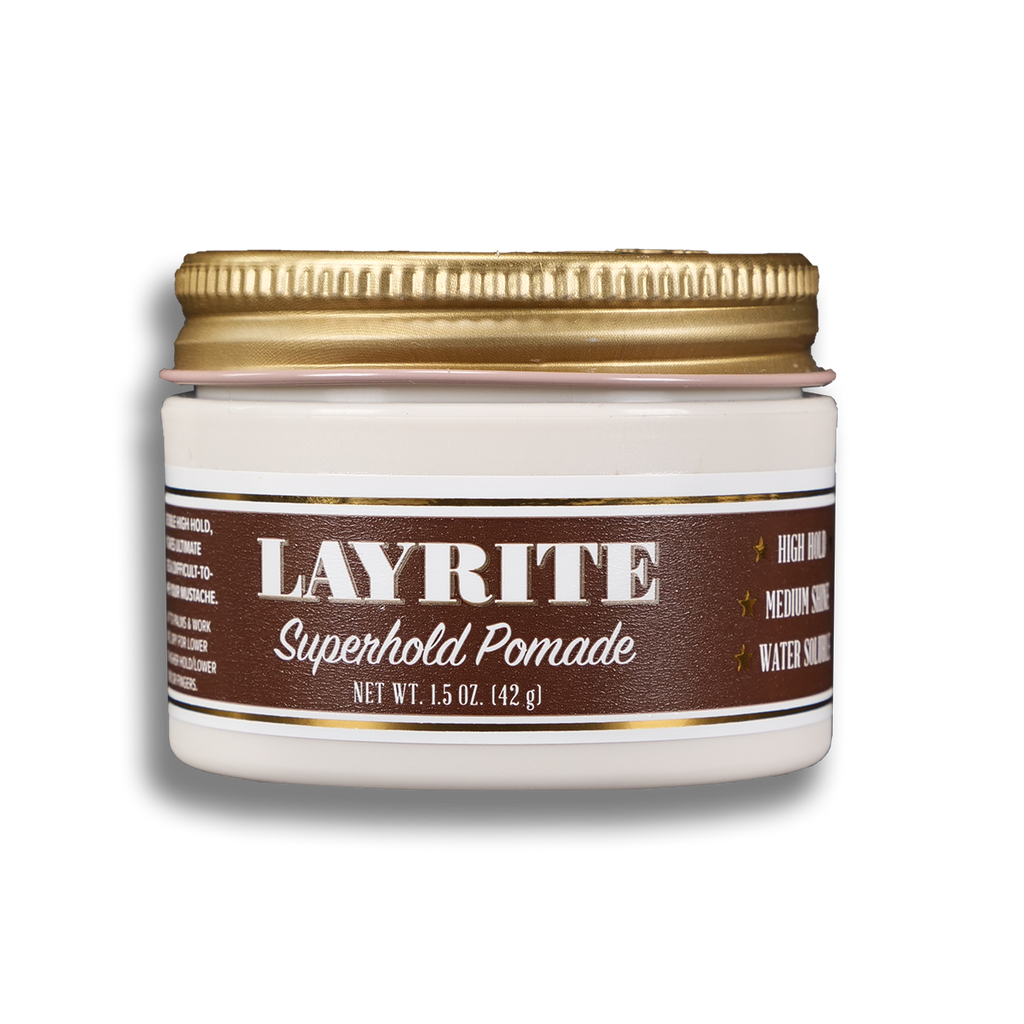 Layrite Superhold Pomade 42g with strong hold and medium shine