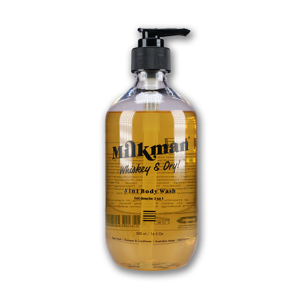 Milkman Grooming 3-in-1 Body Wash with Whiskey & Dry scent