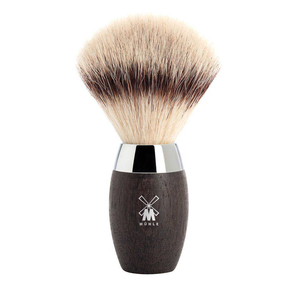 Muhle Kosmo Silvertip Fibre Shaving Brush with Bog Oak Handle