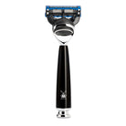 Muhle Rytmo Fusion 5 Blade Razor with Black Resin Handle