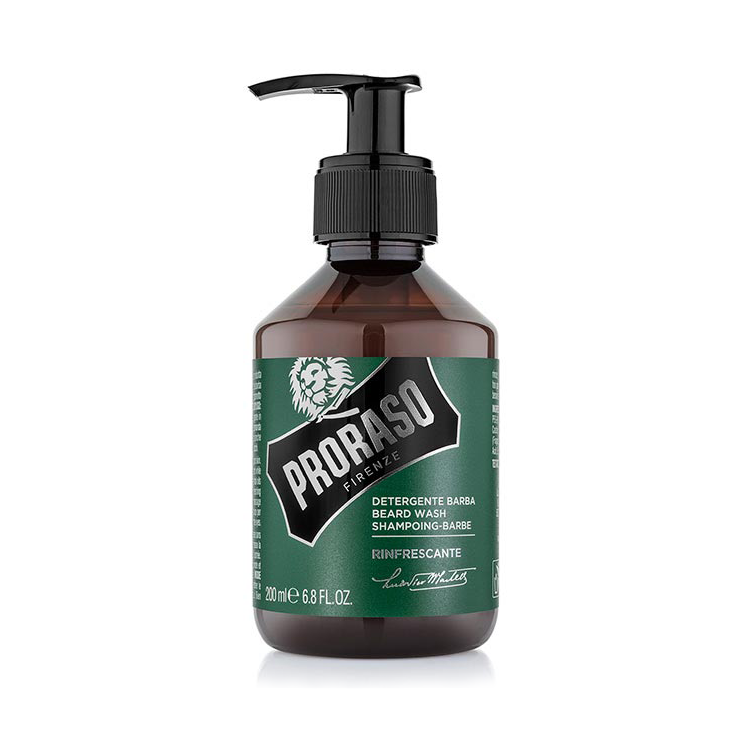 Proraso Beard Wash Refreshing 200ml with eucalyptus and rosemary scent