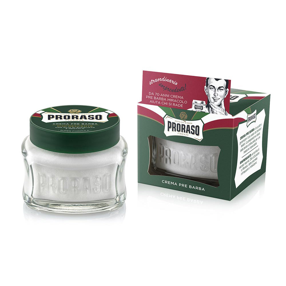 Proraso Refresh Pre-Shave Cream 100ml with Eucalyptus and Menthol