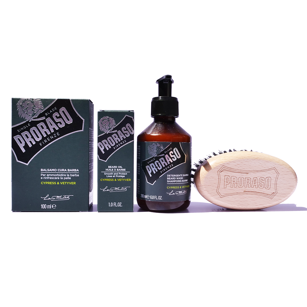 Proraso Cypress & Vetyver Beard Care Bundle Set