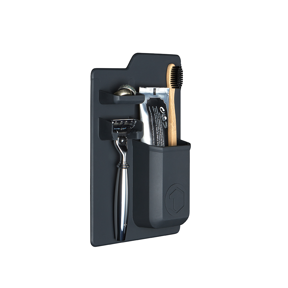 Tooletries HARVEY Toothbrush and Razor Holder in Charcoal