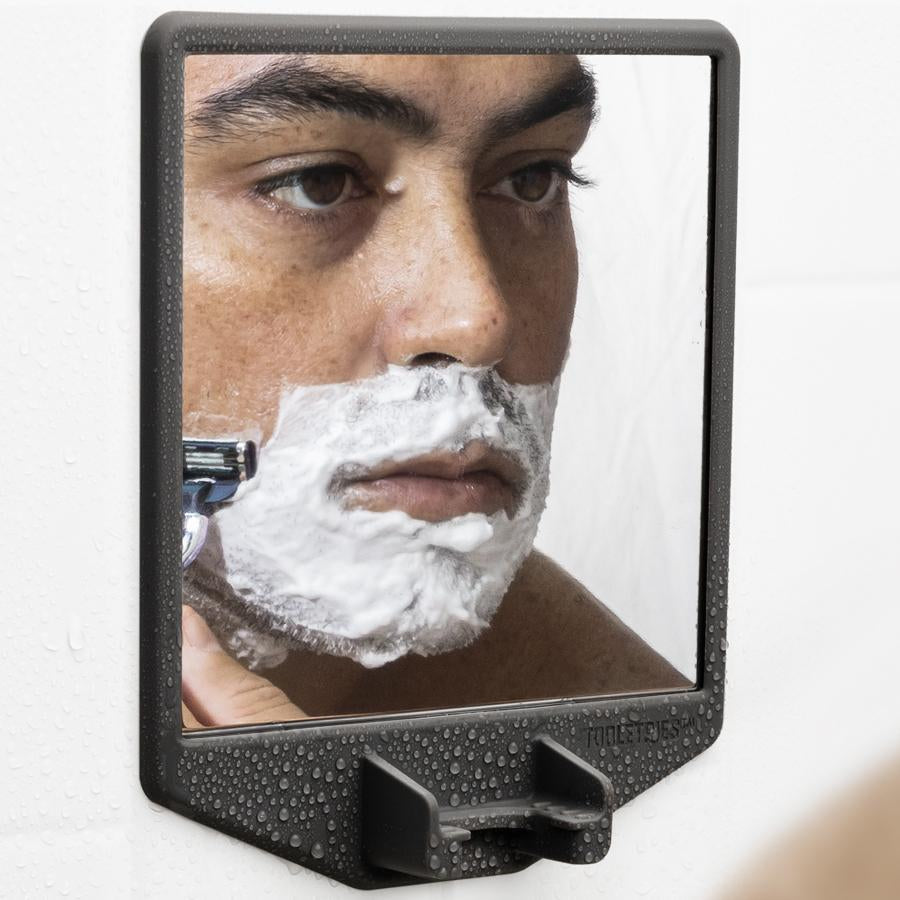 Tooletries The Joseph 2-in-1 Shower & Shave Mirror in charcoal