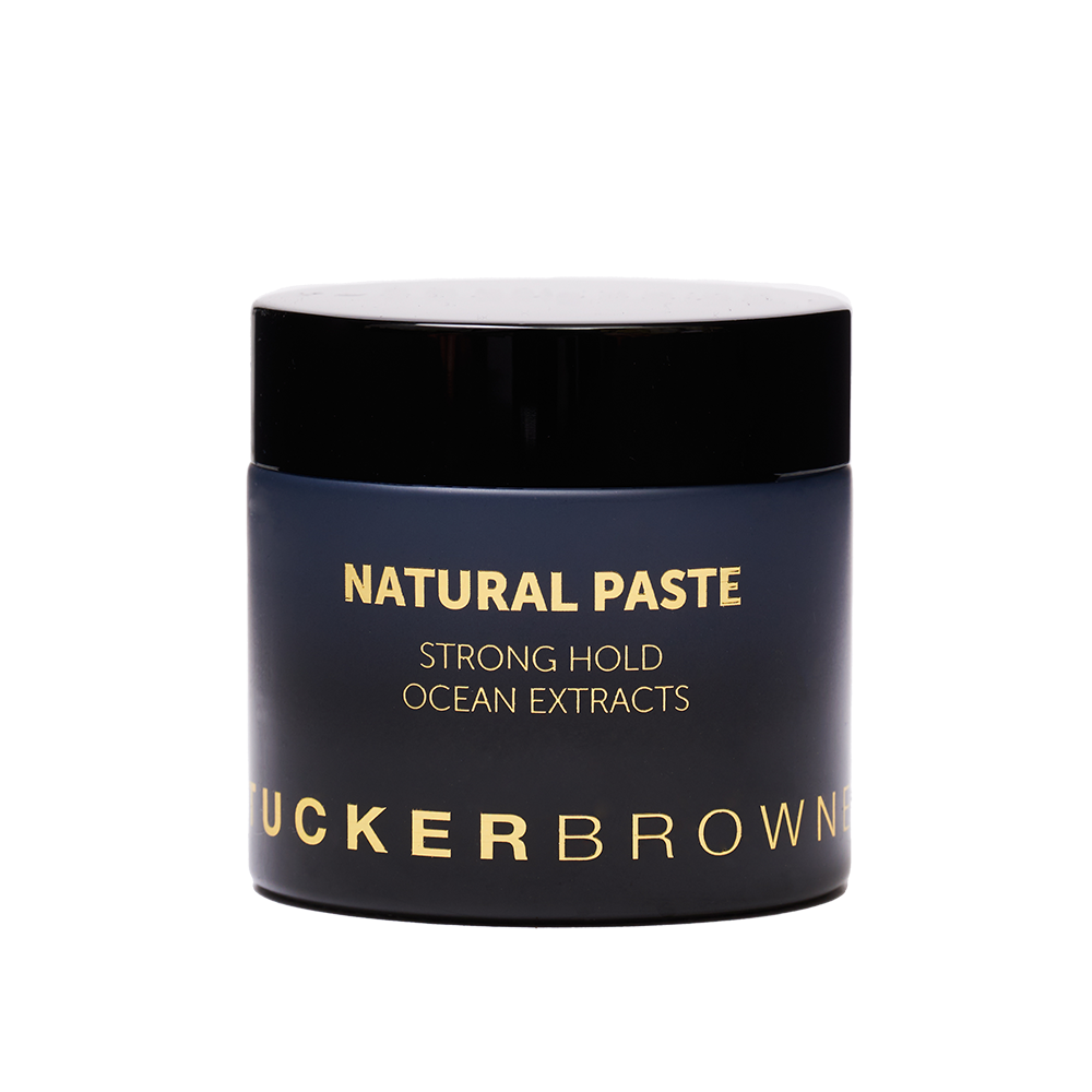 Tucker Browne Natural Paste 60g for medium hold and natural shine finish.