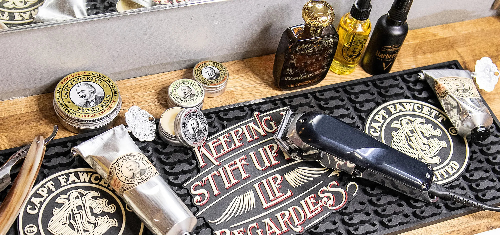 Captain Fawcett range of men's grooming products