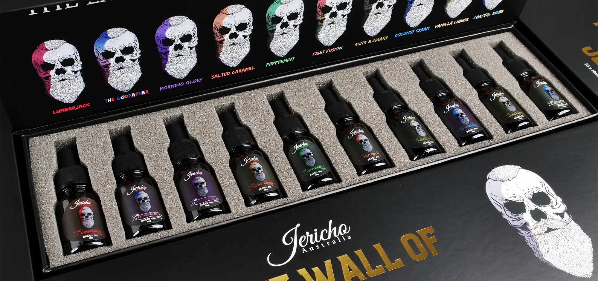 Jericho Australia range of men's beard care and grooming products