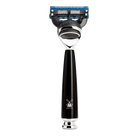 Muhle Rytmo Fusion 5 Blade Razor with Black Resin Handle