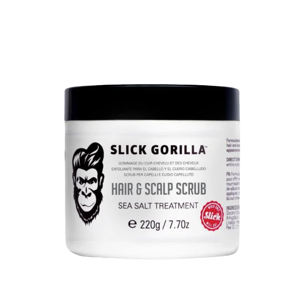 Slick Gorilla Hair & Scalp Scrub 200g - A sea salt treatment to cleanse and refresh hair and scalp