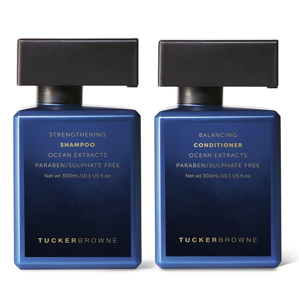 Tucker Browne Strengthening Shampoo and Balancing Conditioner Set
