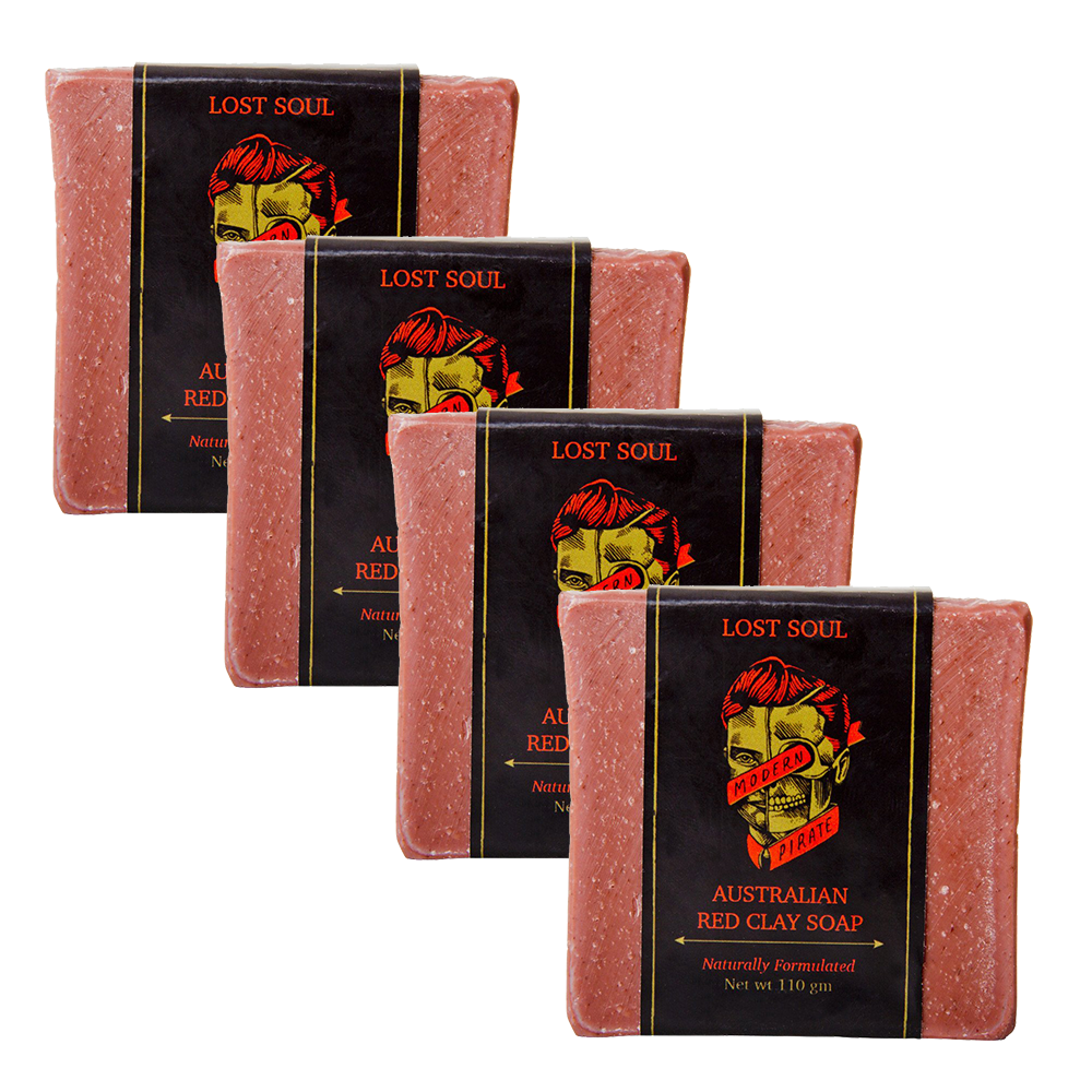 Modern Pirate Australian Red Clay Soap 4pk