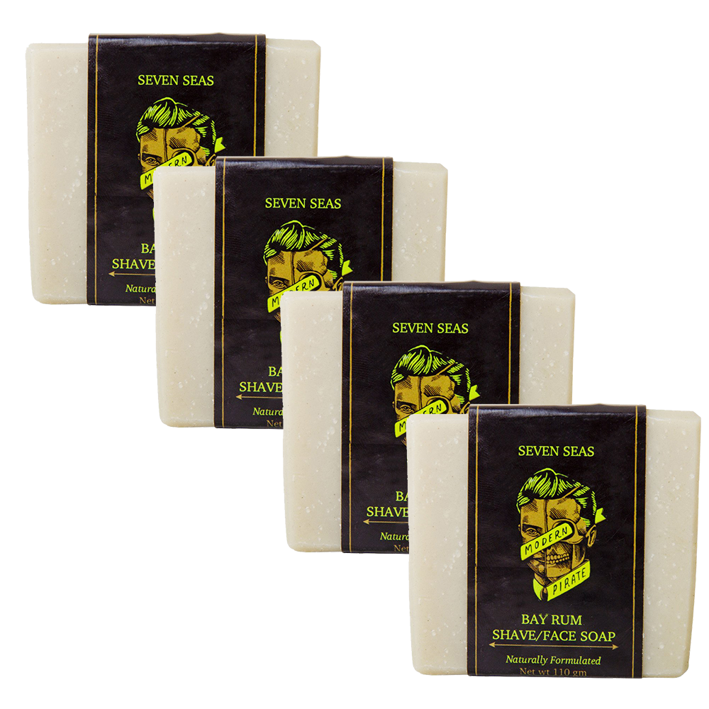 Modern Pirate Bay Rum Face & Shave Soap 110g
