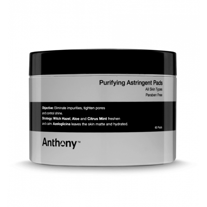cleansing toner pads for men's skin