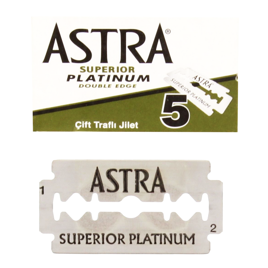 Astra Superior Platinum Double Edge Razor Blades - 5 PACK