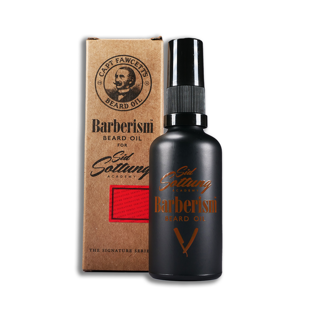 Captain Fawcett Beard Oil Sid Sottung's Barberism