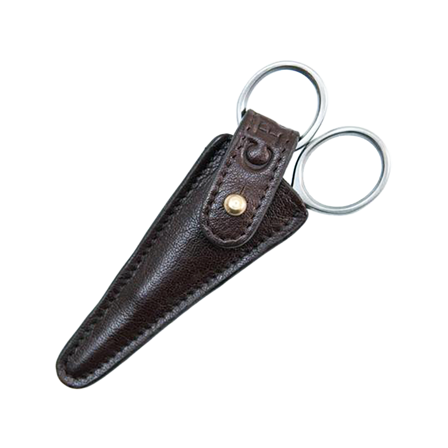 Captain Fawcett Grooming Scissors with Leather Pouch