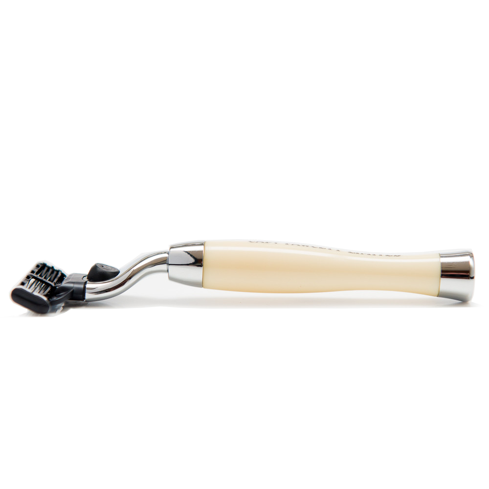 Captain Fawcett Mach 3 Razor with Imitation Ivory Handle