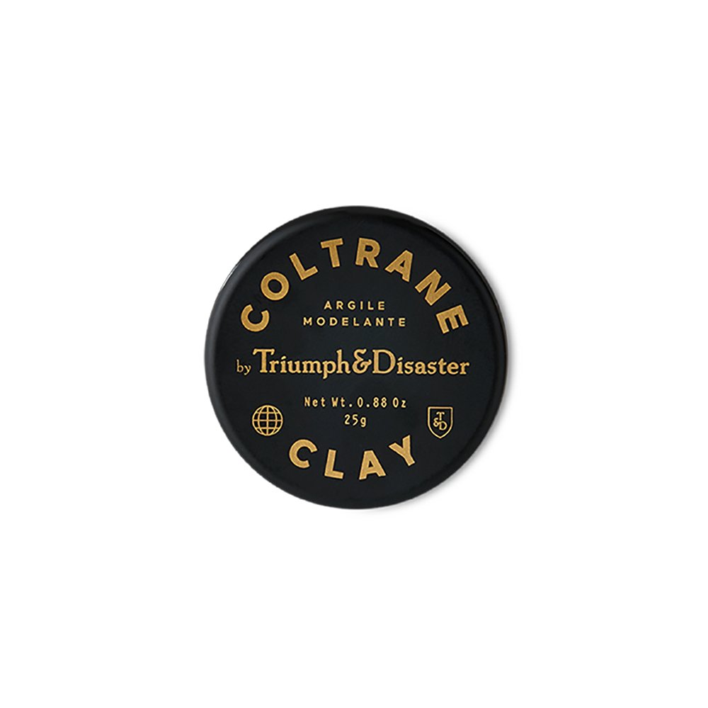 Triumph & Disaster Coltrane Clay 25g for a medium hold and matte finish styling.
