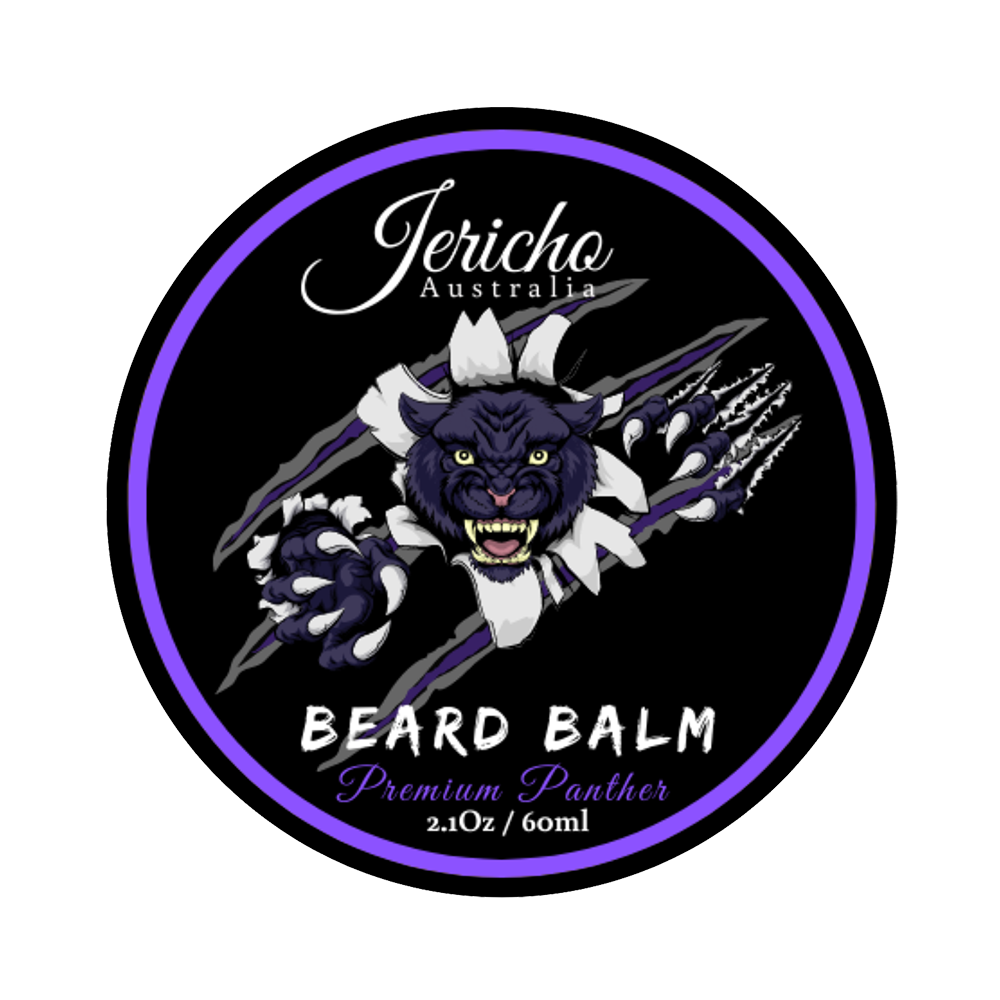 Jericho Australia Premium Panther Beard Balm in a 60ml jar
