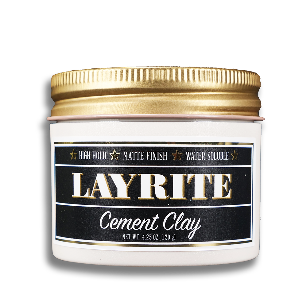 Layrite Cement Clay 120g - Styling with strong hold and matte finish
