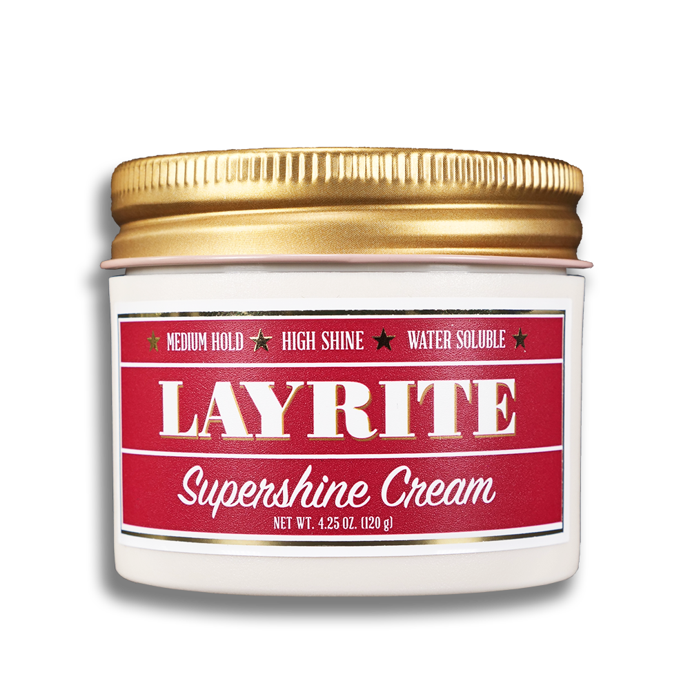 Layrite Supershine Cream 120g - Styling Cream for mens hair with a high shine finish