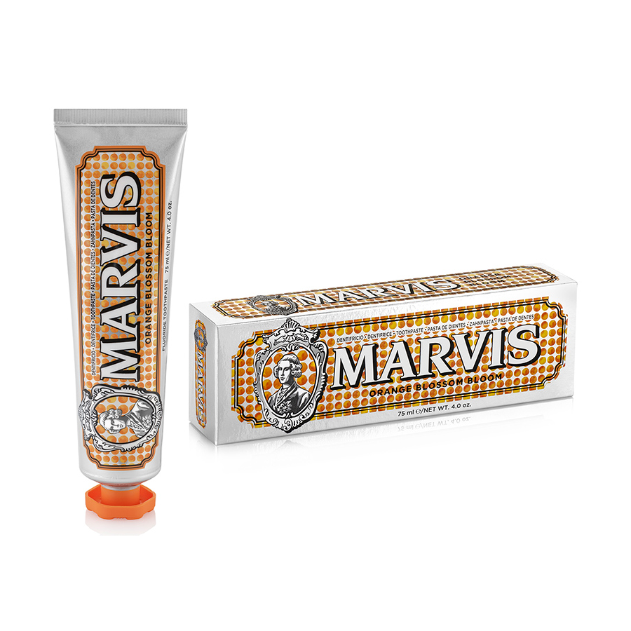 Orange Blossom bloom flavoured toothpaste from Marvis