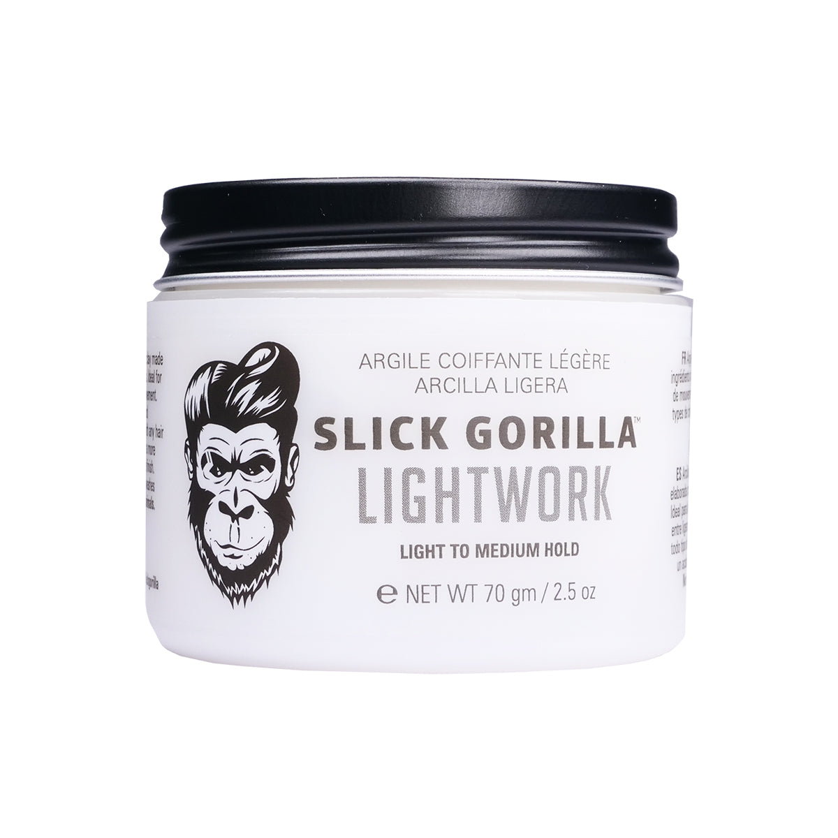 Slick Gorilla Lightwork Clay for light to medium hold and matte finish styling