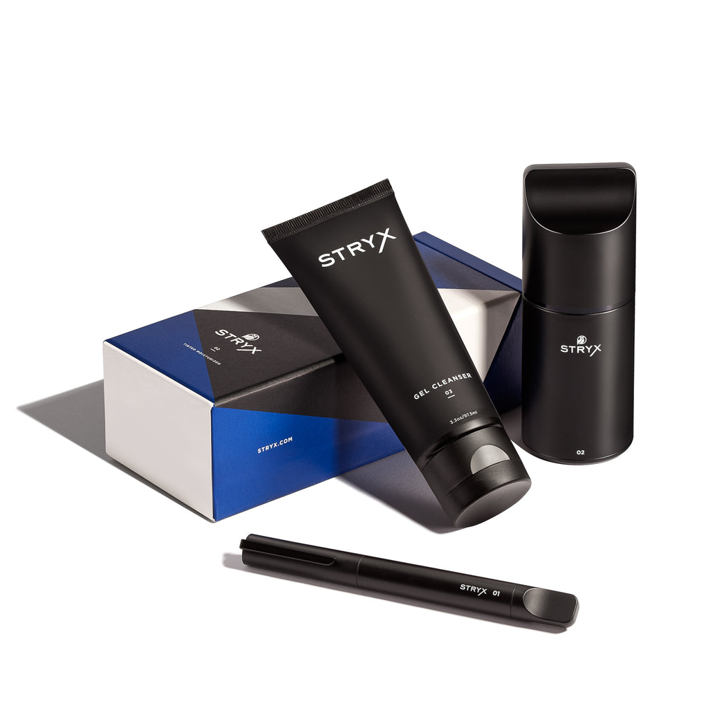 Concealer, tinted moisturiser and cleanser for men